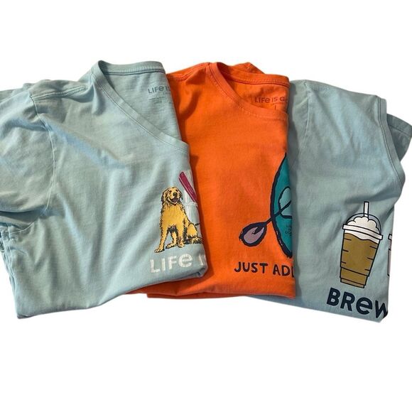 Life Is Good Women’s T-Shirts 3 Pack - Picture 1 of 5